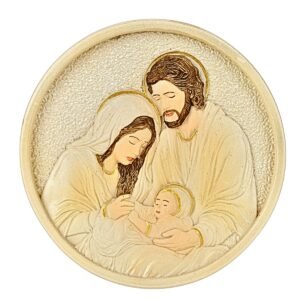 Christmas Holy Family Round - 5" Magnet | Handcrafted Christian Religious Articles