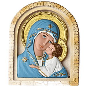 Holy Theotokos (Arch icon) - 4" Table Top | Handcrafted Christian Religious Articles