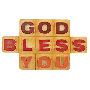God bless you - 3" Table Top | Handcrafted Christian Religious Articles