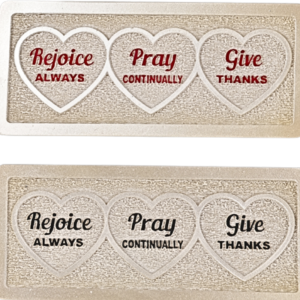 Rejoice Pray Give - 2" Table Top | Handcrafted Christian Religious Articles
