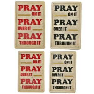 Pray Pray Pray - 4" & 3" Table Tops | Handcrafted Christian Religious Articles