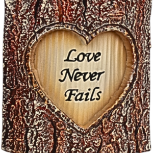 Love one another stump - 4.5" Table Top | Handcrafted Christian Religious Articles