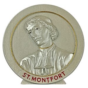 St. Montford - Round 3" Table Top | Handcrafted Christian Religious Articles