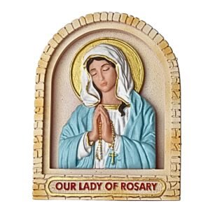 Our Lady of Rosary (Arch icon) - 4" Table Top | Handcrafted Christian Religious Articles