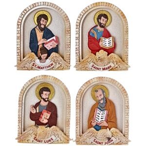 4 Evangelists (Arch Icon) - 4" Table Top | Handcrafted Christian Religious Articles