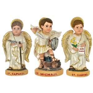 Kids Archangels Set - 4" Statue | Handcrafted Christian Religious Articles