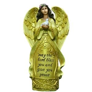 Angel with Dove - 8" Statue | Handcrafted Christian Religious Articles