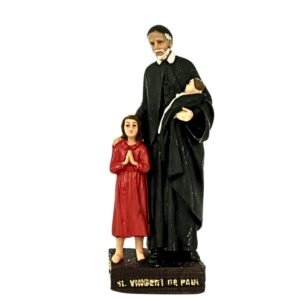 St. Vincent de Paul - 4" Statue | Handcrafted Christian Religious Articles