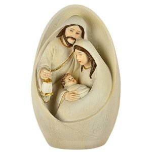 Nativity Art Egg Type - 7" Tabletop | Handcrafted Christian Religious Articles