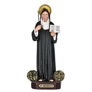 St. Benedict - 5" Statue | Handcrafted Christian Religious Articles