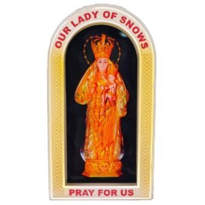 Our Lady of Snows, Pray for us - 5.5" Table Top | Handcrafted Christian Religious Articles