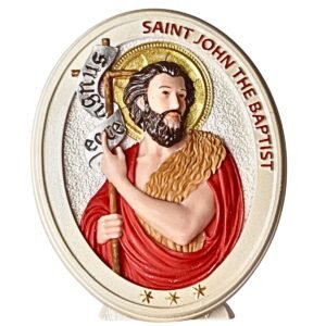 St. John the Baptist - Oval Table Top | Handcrafted Christian Religious Articles