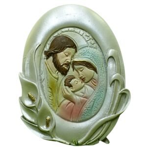 Holy Family in a frame - 4.25" Table Top | Handcrafted Christian Religious Articles