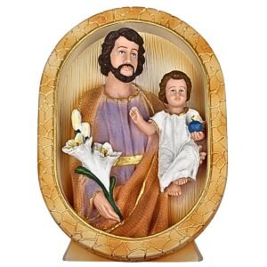 St. Joseph with Child Jesus - 6.75" Table Top | Handcrafted Christian Religious Articles