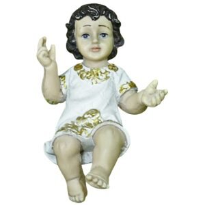 Baby Jesus - 5" Statue‚ Crib | Handcrafted Christian Religious Articles