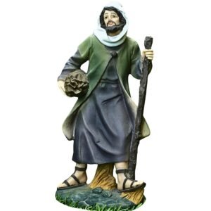 Man with Rucksack - 8" Village set, Crib Extras | Handcrafted Christian Religious Articles