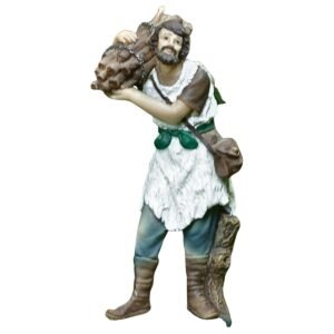 Woodcutter - 8" Village set, Crib Extras | Handcrafted Christian Religious Articles