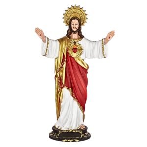 Sacred Heart of Jesus - 16" Statue | Handcrafted Christian Religious Articles