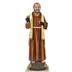 St. Pio - 13" Statue | Handcrafted Christian Religious Articles