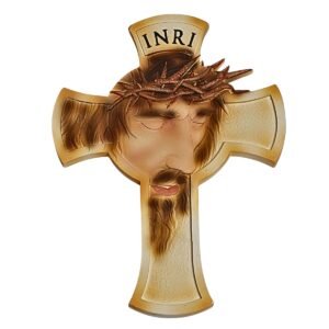 Jesus Cross - 5.25" Wall Hanging‚ Decor | Handcrafted Christian Religious Articles