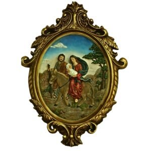 Holy Family Way to Jerusalem - 33" Wall Hanging‚ Decor | Handcrafted Christian Religious Articles