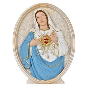 Immaculate Heart of Jesus - Oval 5" Table Top | Handcrafted Christian Religious Articles