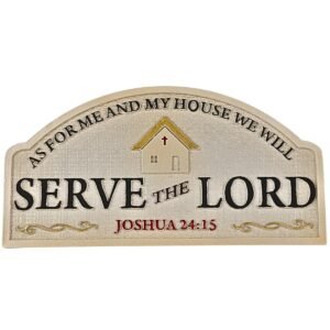 As for me and my house we will serve the Lord - 3" Table Top | Handcrafted Christian Religious Articles