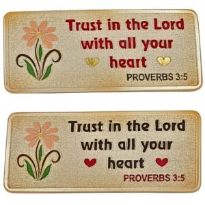 Trust in the Lord with all your heart - 2" Table Top | Handcrafted Christian Religious Articles