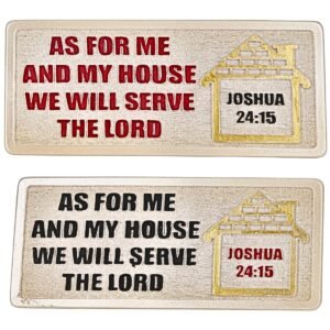 As for me and my house we will serve the Lord - 2" Table Top | Handcrafted Christian Religious Articles