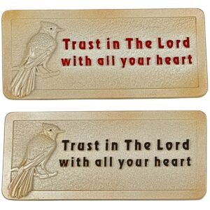 Trust in the Lord with all your heart - 2" Table Top | Handcrafted Christian Religious Articles