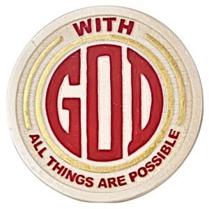 With God all things are possible - 3" Table Top | Handcrafted Christian Religious Articles