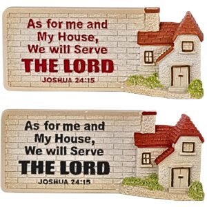 As for me and my house we will serve the Lord - 2" Table Top | Handcrafted Christian Religious Articles
