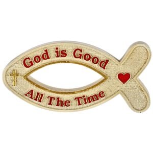God is good all the time Fish - 1.4" Table Top | Handcrafted Christian Religious Articles