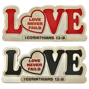 Love never fails - 2" Table Top | Handcrafted Christian Religious Articles