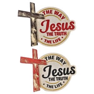 Jesus the way the truth the life - 3.5" Table Top | Handcrafted Christian Religious Articles