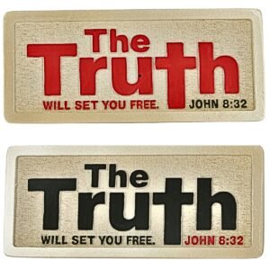 The truth will set you free - 2" Table Top | Handcrafted Christian Religious Articles