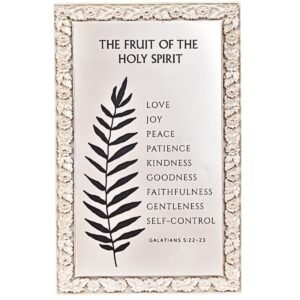 The Fruits of the Holy Spirit - 5.5" Resin Frame | Handcrafted Christian Religious Articles