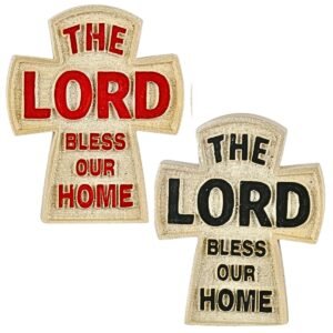 The Lord bless our home Cross - 2" Table Top | Handcrafted Christian Religious Articles
