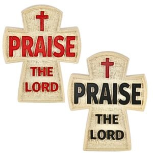 Praise the Lord Cross - 2" Table Top | Handcrafted Christian Religious Articles
