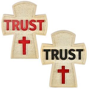 Trust Cross - 2" Table Top | Handcrafted Christian Religious Articles