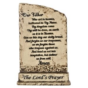 The Lord's Prayer - 6" Table Top | Handcrafted Christian Religious Articles