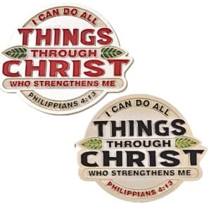 I can do all things through Christ who strengthens me - 3" Table Top | Handcrafted Christian Religious Articles