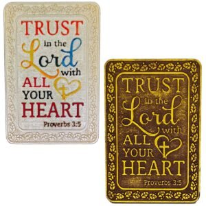 Trust in the Lord with all your heart - 3" Table Top | Handcrafted Christian Religious Articles