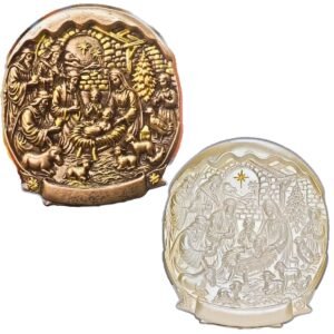 Nativity Scene - 3" Tabletop | Handcrafted Christian Religious Articles