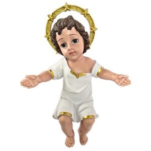 Baby Jesus - 12" Statue‚ Crib | Handcrafted Christian Religious Articles