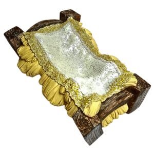 Cradle - 11.5" Statue, Crib | Handcrafted Christian Religious Articles