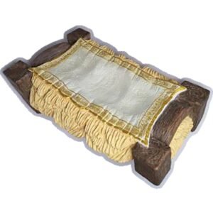 Cradle - 18.5" Statue, Crib | Handcrafted Christian Religious Articles